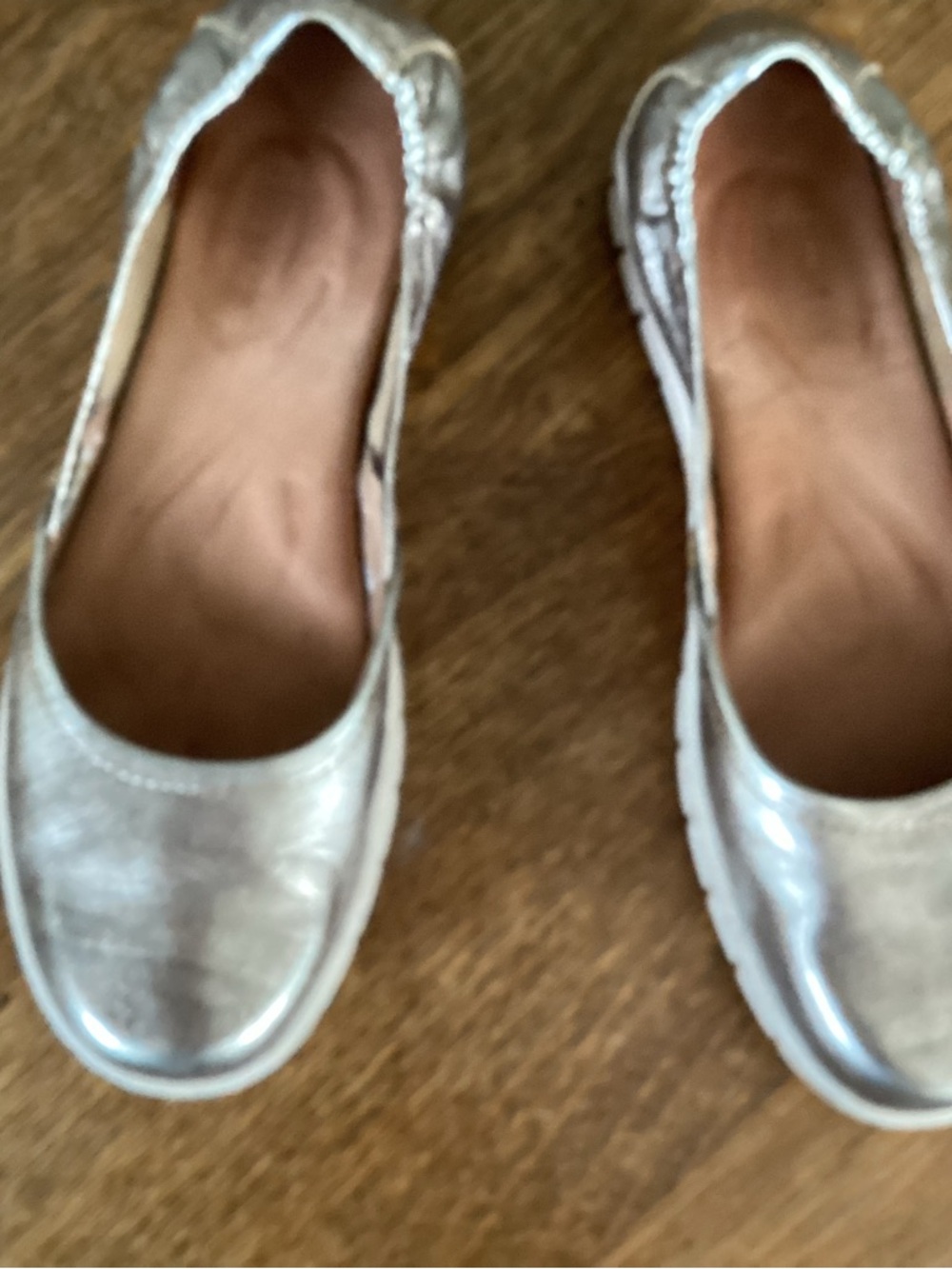 Born Metallic Gold Slip-On Flats